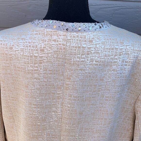 Vintage Ben Marc International women’s 20 silver threaded open front blazer - Picture 10 of 13